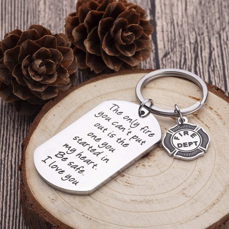 Firefighter Keychain Gifts For Men Him Fireman Husband Boyfriend First Responder Gifts I Love You Key Chain Jewerly Pendant Aliexpress