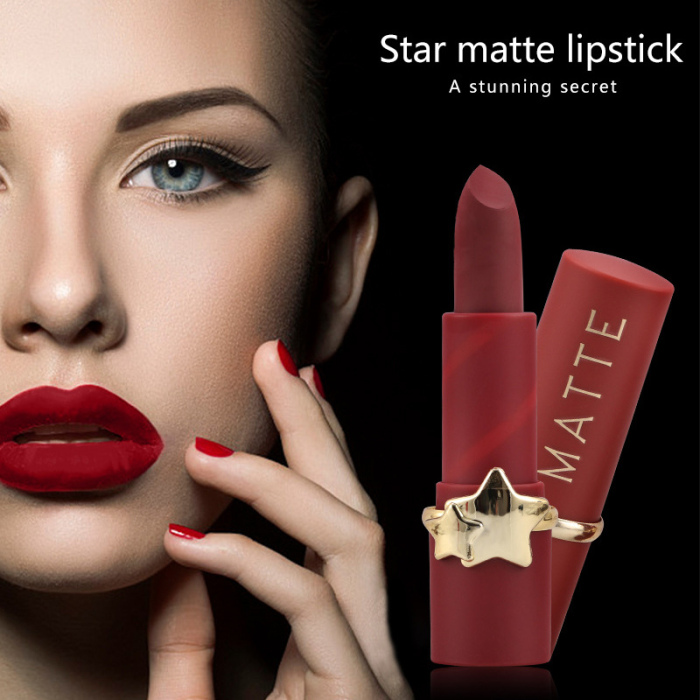 hot 1 pcs women matte lipstick waterproof long lasting velvet