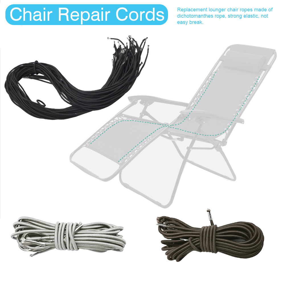 Tessforest Mesh Cloth Rope Cord Set for Garden Beach Recliner Folding Chairs