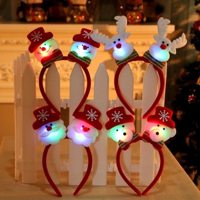 lighted reindeer headband