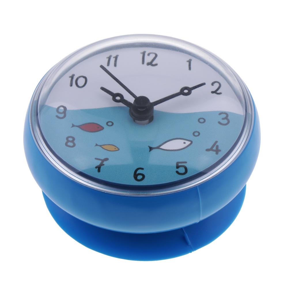 Description Picture 3 of itemBathroom Kitchen Silicone Clock with Suction Cup Waterproof Moistureproof Shower Bath Time Display Mini Wall Clock
