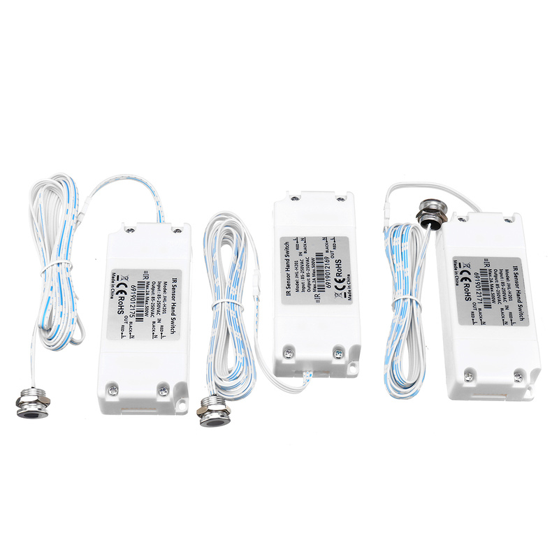 Off Senses Hand Movement 2m Lead 240V 250W ELD SENSOR 2M PIR IR Sensor On