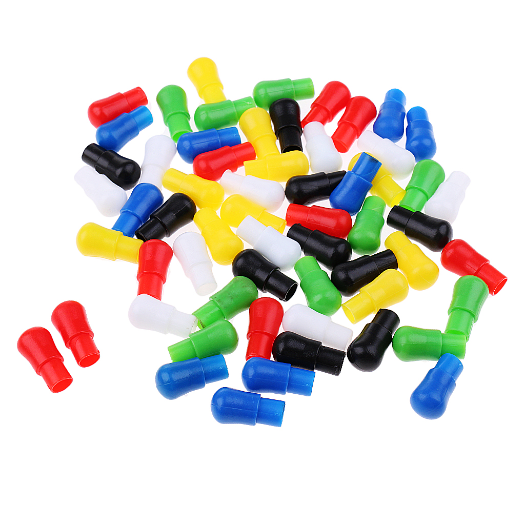 Pack of 60 Mixed Color Replacement Pegs for Hexagon Plastic Chinese Checkers 