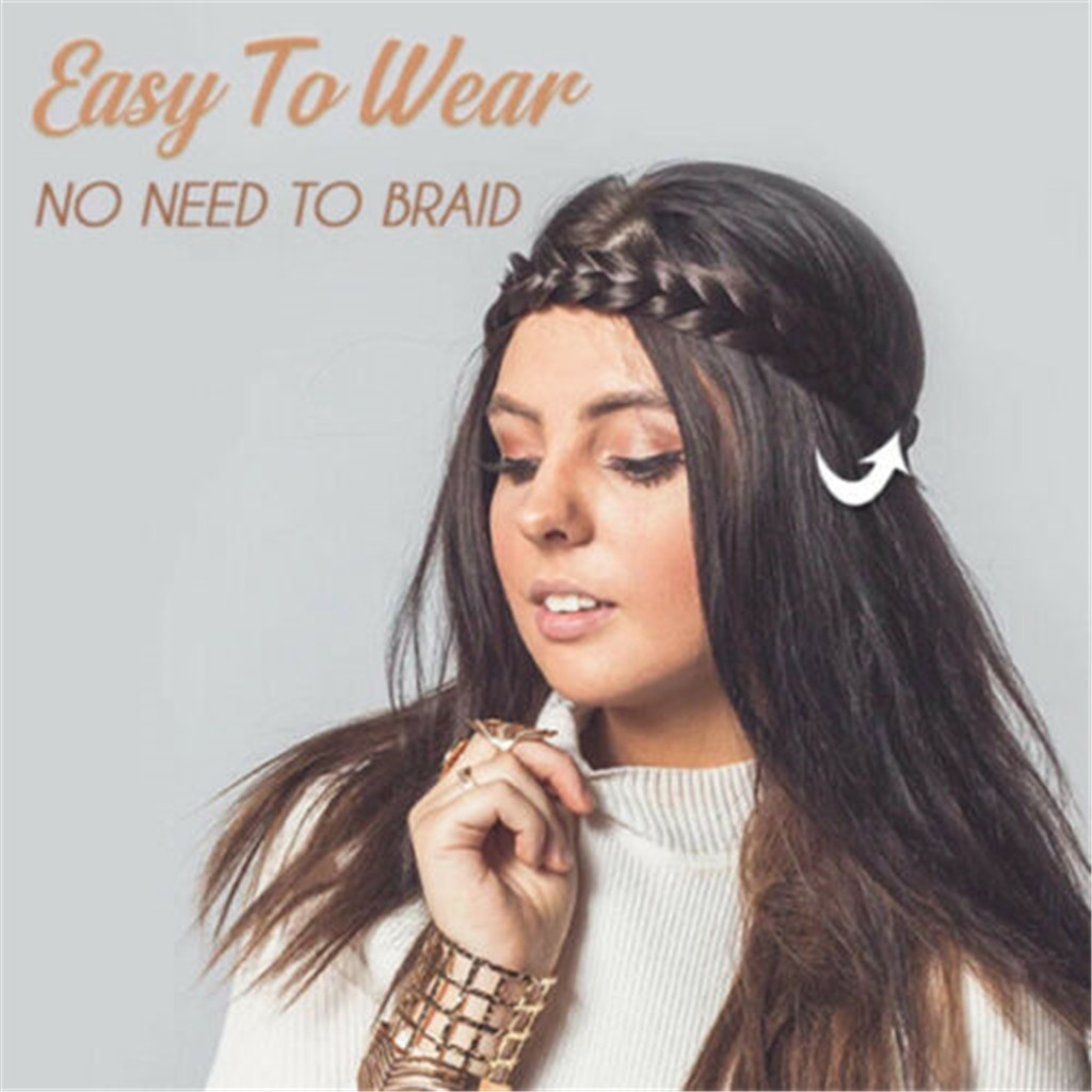 Vintage Braided Hair Band for Women & Girls