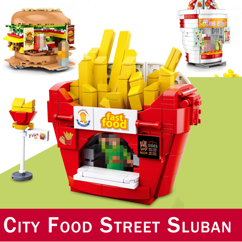 1729pcs McDonald/'s Store With LED Lighting Building Blocks DIY Action Figure Toy