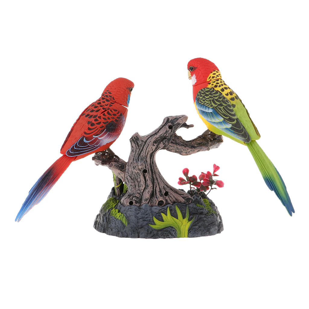 Elektrische Zwitschernde Sprechende Papageien Toy Voice Sensor Simulating Birds 