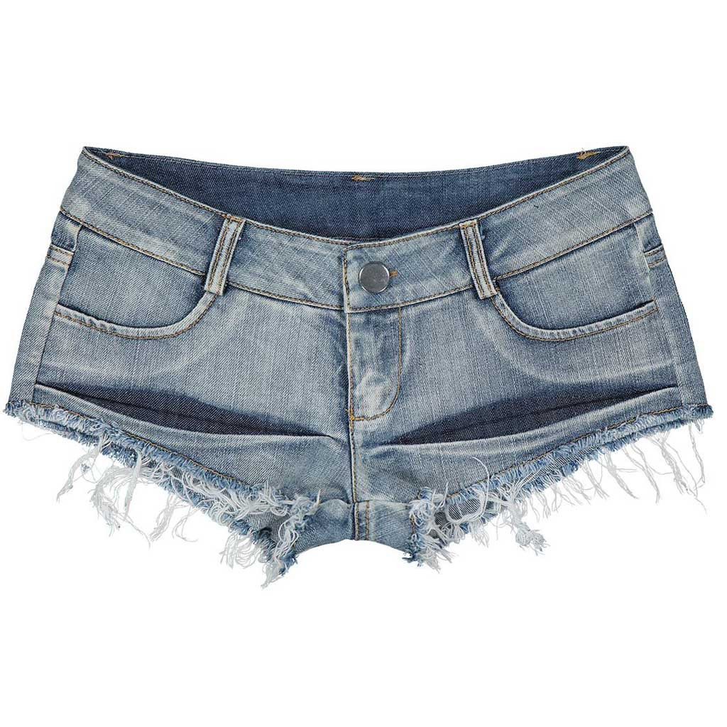 Womens Super Shorts Sexy Button Low Waist Denim Jeans Shorts Mini Shorts Beach Summer Bottom