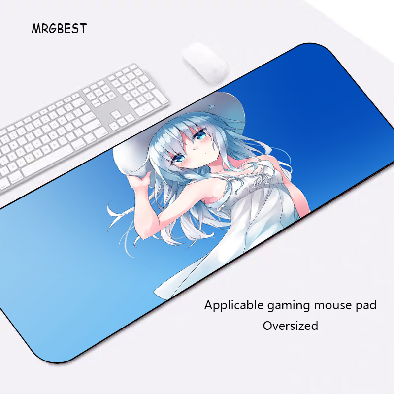 Suitable for Esports and Desk Mouse Pads Gaming Anime Keyboard Desk Pad Waterproof and Sweat-Proof Extended Color : A, Size : 700X300X5mm Non-Slip Rubber Base 