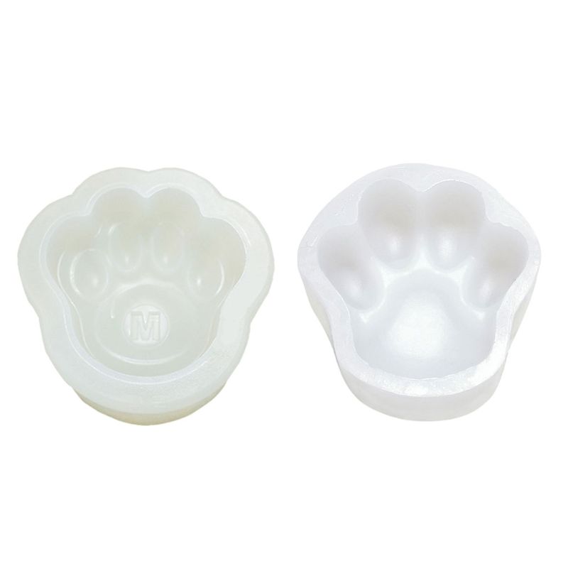 Paw print plastic mold dog cat paw mould 3.5" x 3.5" x 1/2" thick poly plastic 