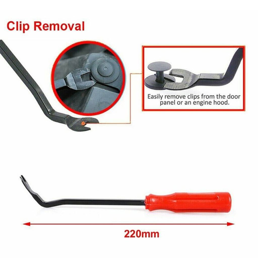 Universal 8.7' Car Door Trim Panel Clip Remover Removal Pry Pliers Bar Tool