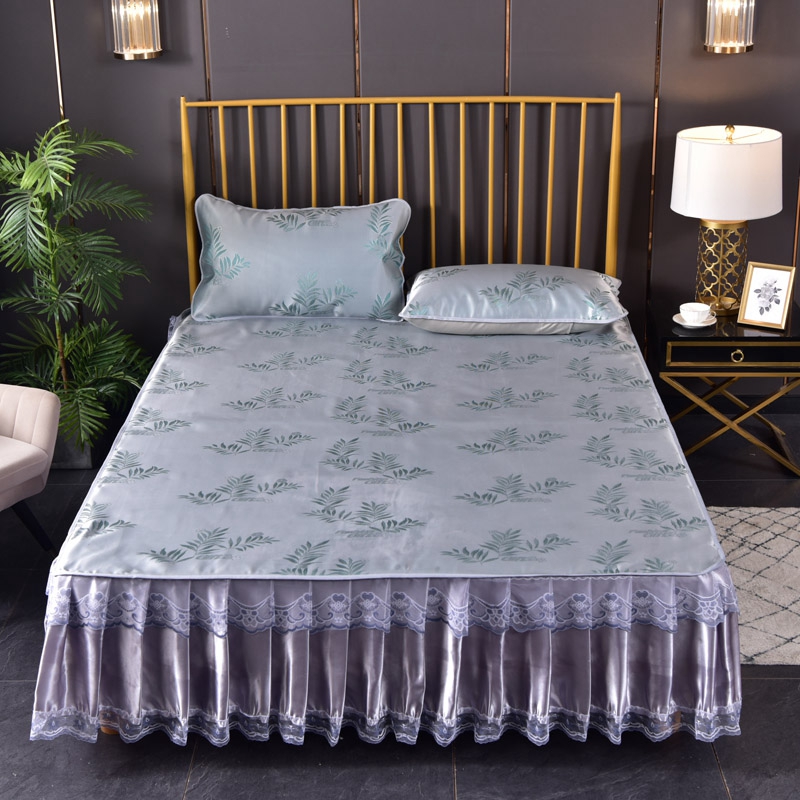 Luxury Bed Ruffle Wrap Around Bed Skirt Elastic Bed Ruffle Easy