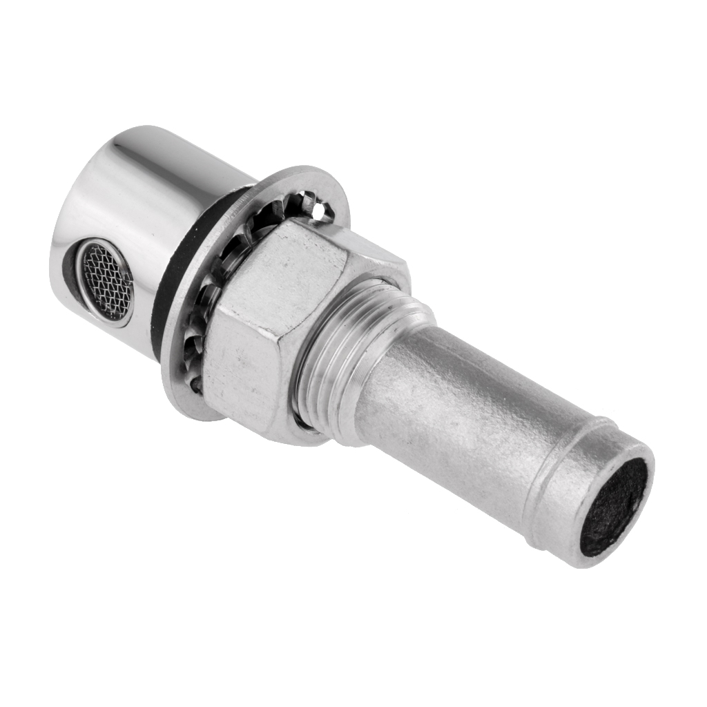Marine Grade Stainless Steel Boat Straight Fuel Tank Vent Breather 3//4/" Hose