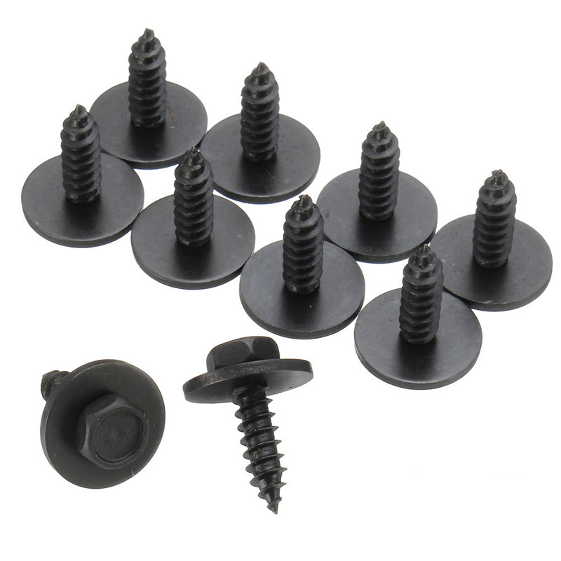 50x 8mm Hex Head Self Tapping Tapper Screw & Washer Set For BMW 4.8 x 19mm