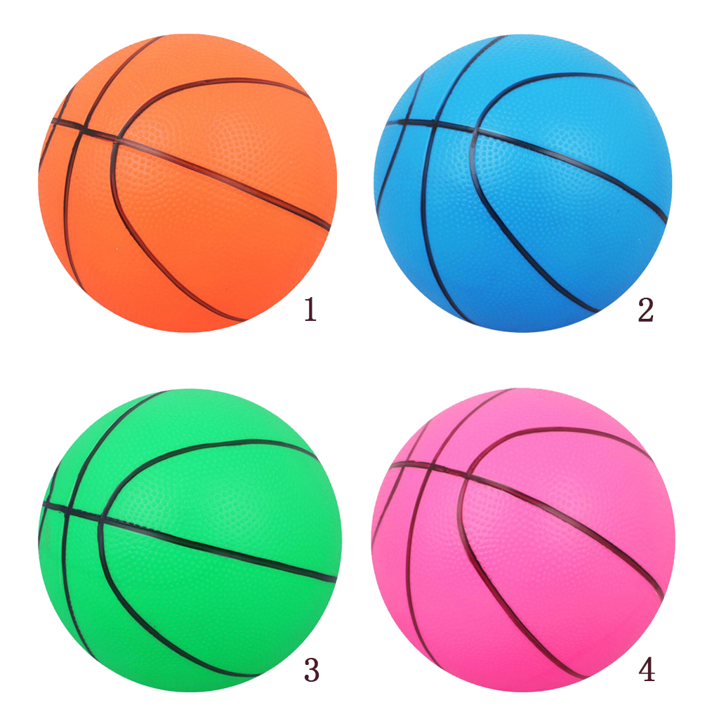 2x mini bouncy basketball indoor/outdoor sports ball kids toy