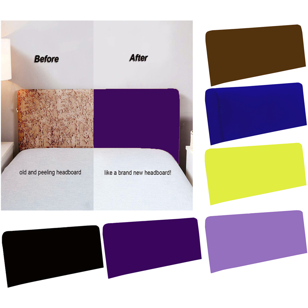 testiera per letto vari colori copertura antipolvere blu protezione elastica a tinta unita decorazione per camera da letto Copertura per testiera per letto