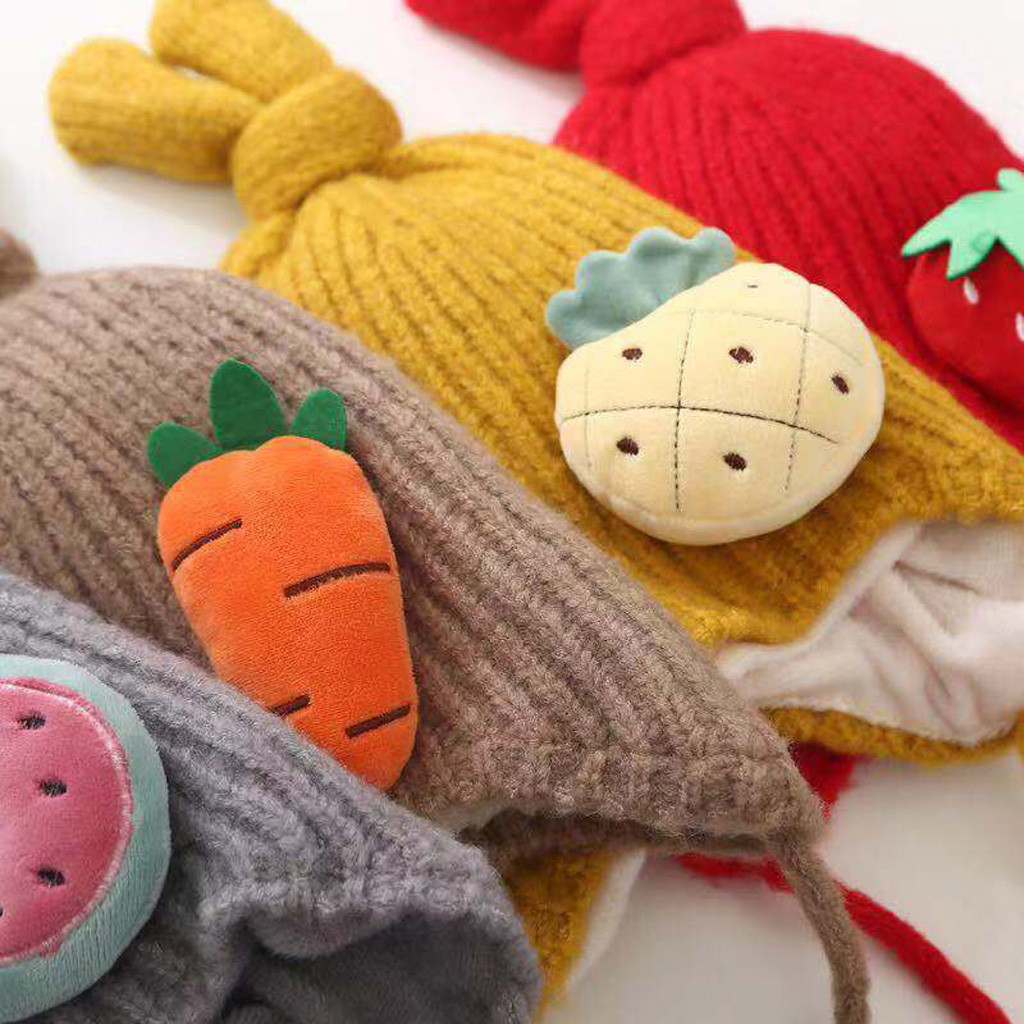 2019 Cute Baby Girls Infant Striped Cap Hospital Newborn Soft Bow Beanie Hat #J