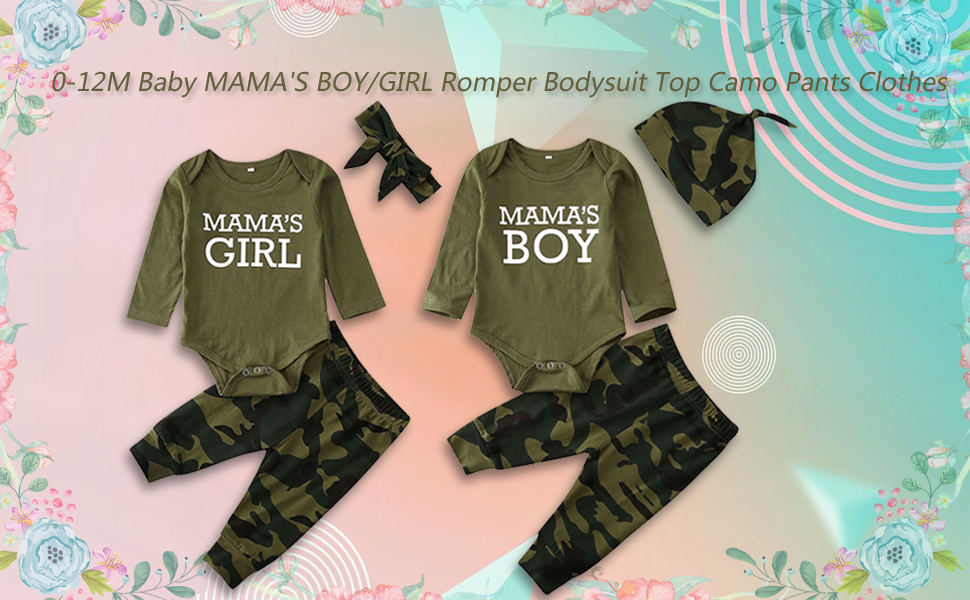 camouflage infant girl clothing