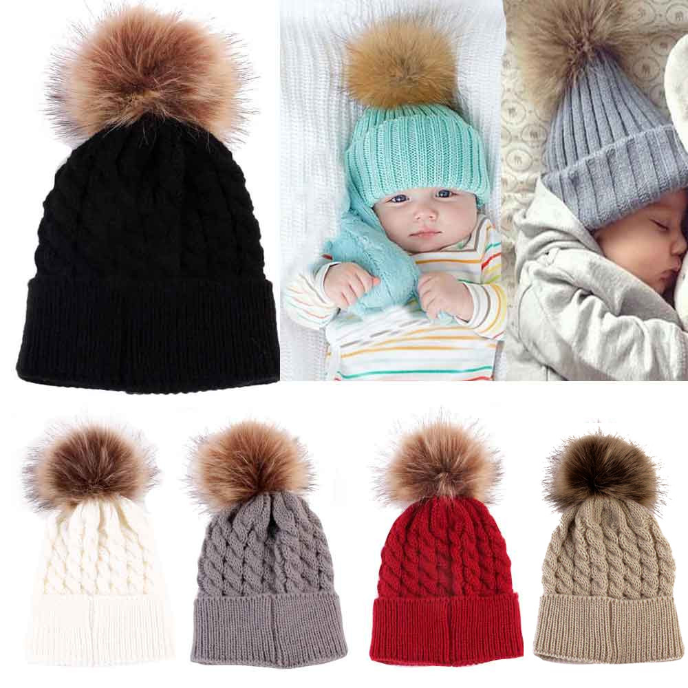 2019 Cute Baby Girls Infant Striped Cap Hospital Newborn Soft Bow Beanie Hat #J