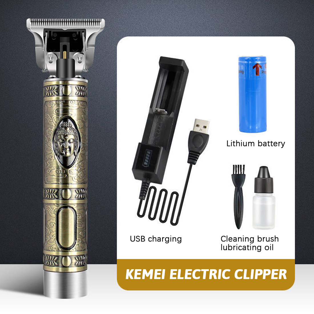 kemei trimmer charger price