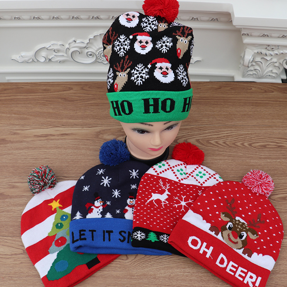 party christmas hat holiday festival decorative hairball gift