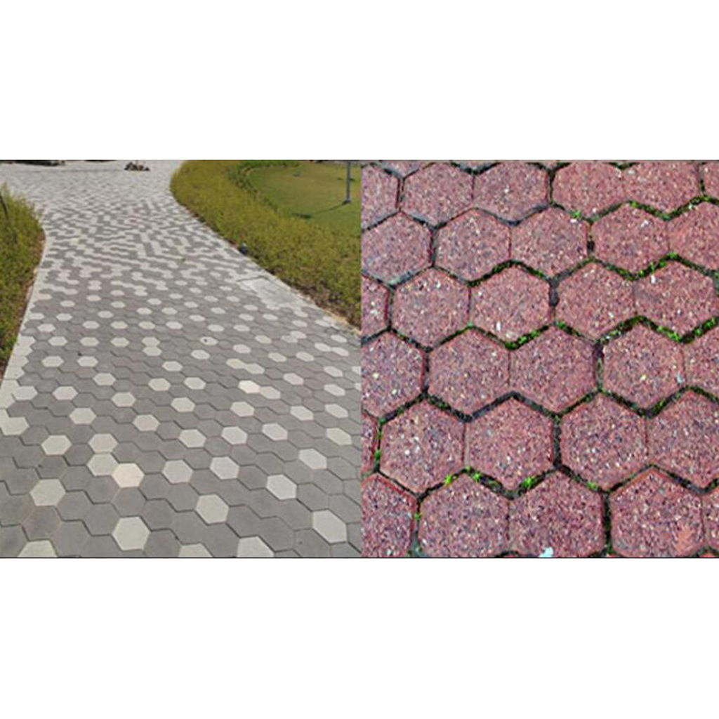 DIY Hexagon Garden Road Brick Paver Concrete Cement Stepping Pavement Path Mold