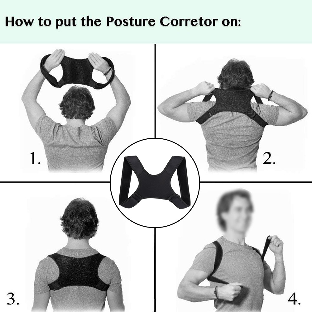 Description Picture 5 of itemPosture Corrector Fracture Support Back Shoulder Correction Brace Belt Strap