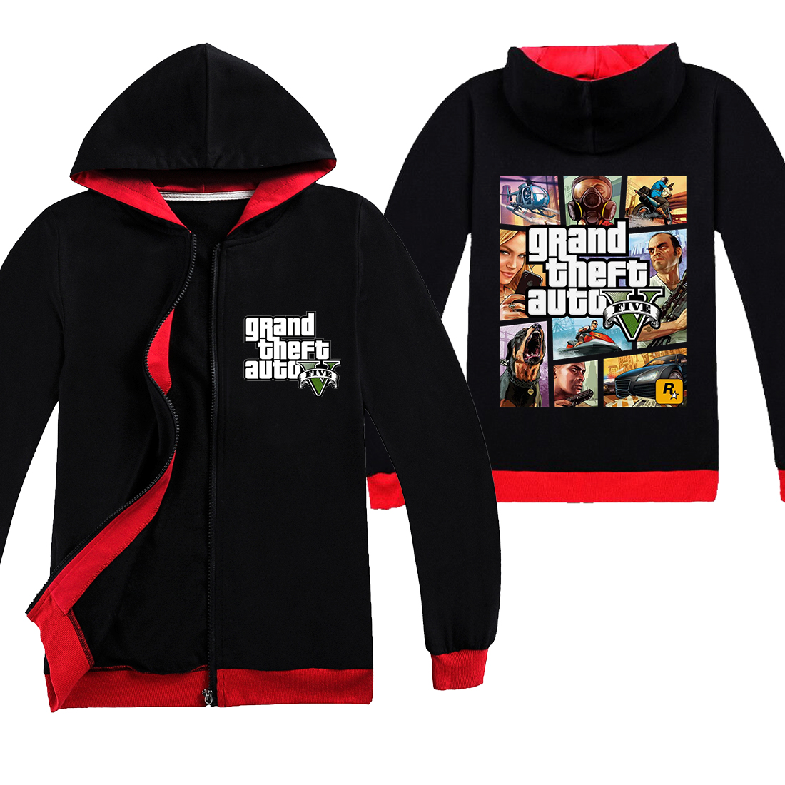 Grand Theft Auto V Girls Clothes Big Kids Gta 5 Game Black Coat Sweatshirts Christmas Clothing Boys Long Sleeve Tops T Shirts Aliexpress