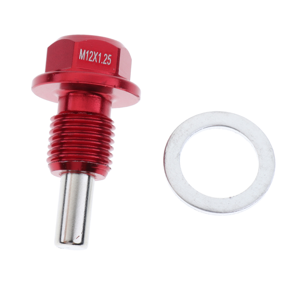 M12x1.25 RED Includes washer Magnetic Oil Sump Drain Plug Toyota Tarago