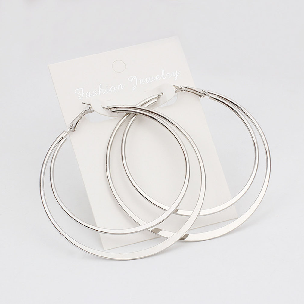 female simple geometric round earrings fashion personality gift