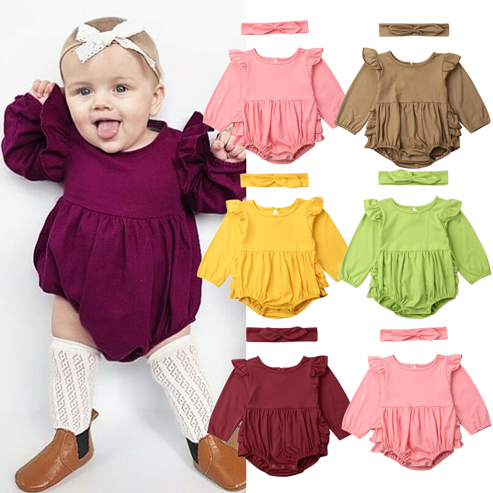 baby girl clothes cotton long sleeve romper jumpsuit bodysuit