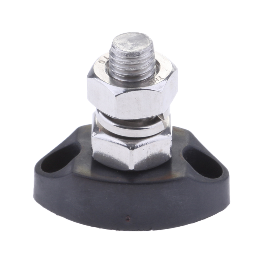 2 x M8 Bus Bar Junction Block Power Set Insulated Terminal Stud 5//16/" Stainless