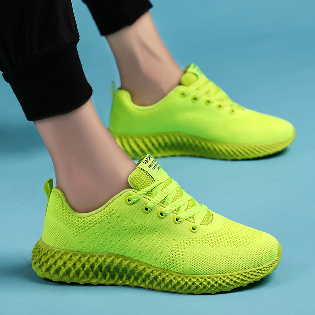 Men's Fluorescent Color Mesh Shoes 