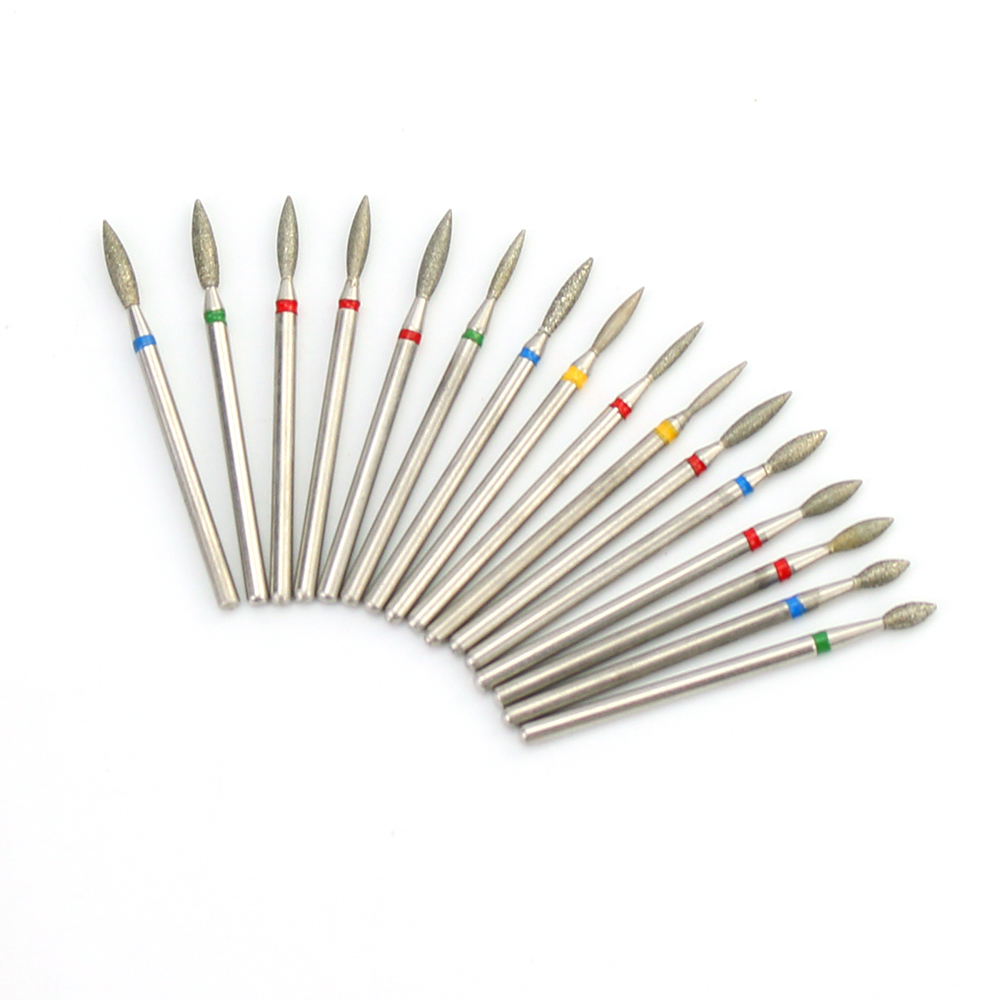 Description Picture 6 of item7pc Diamond Cuticle Clean Nail Drill Bit Set Milling Cutter For Manicure Burr Electric Cutter Rotary Bits Accessories Nail Tool