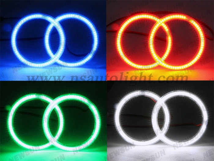 White Blue Red Green LED angel eyes