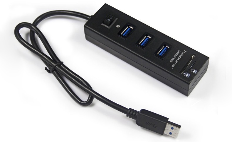 USB 3_0 HUB 3-Ports with Card Reader HPUHR01 7905