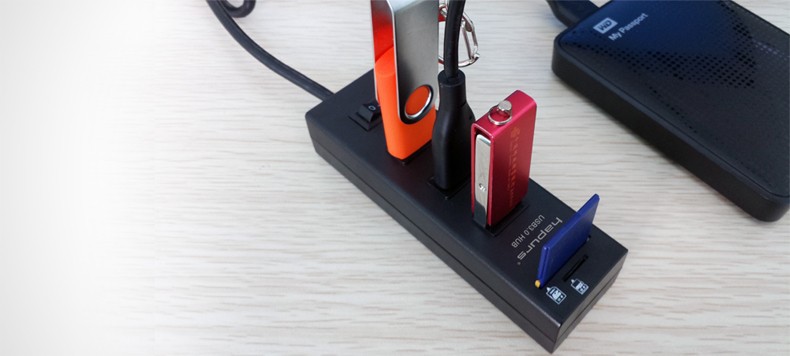 USB 3_0 HUB 3-Ports with Card Reader HPUHR01 7901