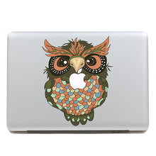 Removable DIY Avery fashion DIY big colorful owl tablet sticker and laptop computer sticker for macbook Air 11,260x270mm