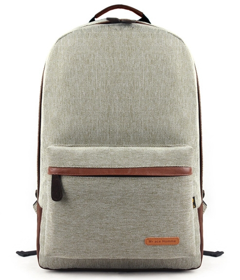 preppy style female rucksack linen canvas laptop backpack for men laptop school vintage backpack unisex computer backpacks VB18