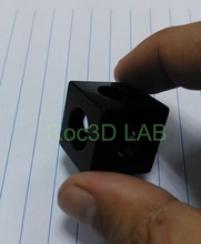SKU 610 Black anodized three way cube corner connector for v slot extrusions profile openbuild