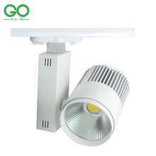 Fast free shipping(10pcs/lot),LED Track Light 30W COB Bridgelux Chip From USA,Equal to 250w Halogen Lamp,Rail Light Spotlight