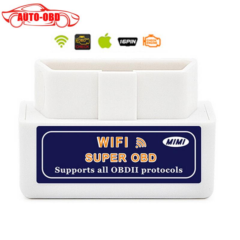 2016 New Arriver Super OBD Mini ELM327 WiFi OBD II OBD2 auto Diagnostic Tool For iOS