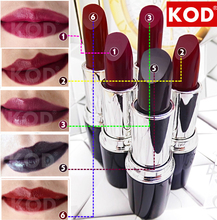 New Product KOD Brand matte lipstick Waterproof makeup 1pc Multicolor optional High Quality!!batom # D7