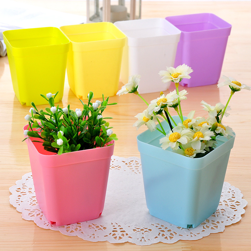 Online Get Cheap Colorful Plastic Flower Pots Alibaba