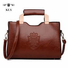 Women Handbag Iron Crown Shield High Quality Woman PU Leather Handbags Messenger Bag 2016 Ladies Shoulder Crossbody Tote Bag Sac