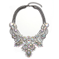 Big Necklace Women 2015 ZA Maxi Necklace Pendants Collier Femme Boho Fashion Choker Collar Female Crystal