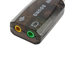 1 pcs USB Sound Cards 3 5mm Audio Headset Headphone Earphone Mic Microphone Jack Converter Adapter