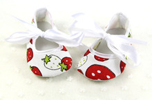 Strawberry printing First Walkers Toddler Shoes 2015 Baby Shoes