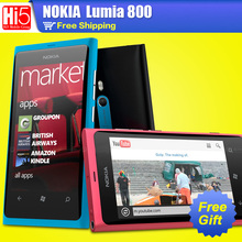 Original Nokia Lumia 800 3G WIFI GPS 8MP Camera 16GB Storage Unlocked Windows Mobile Phone Free Shipping