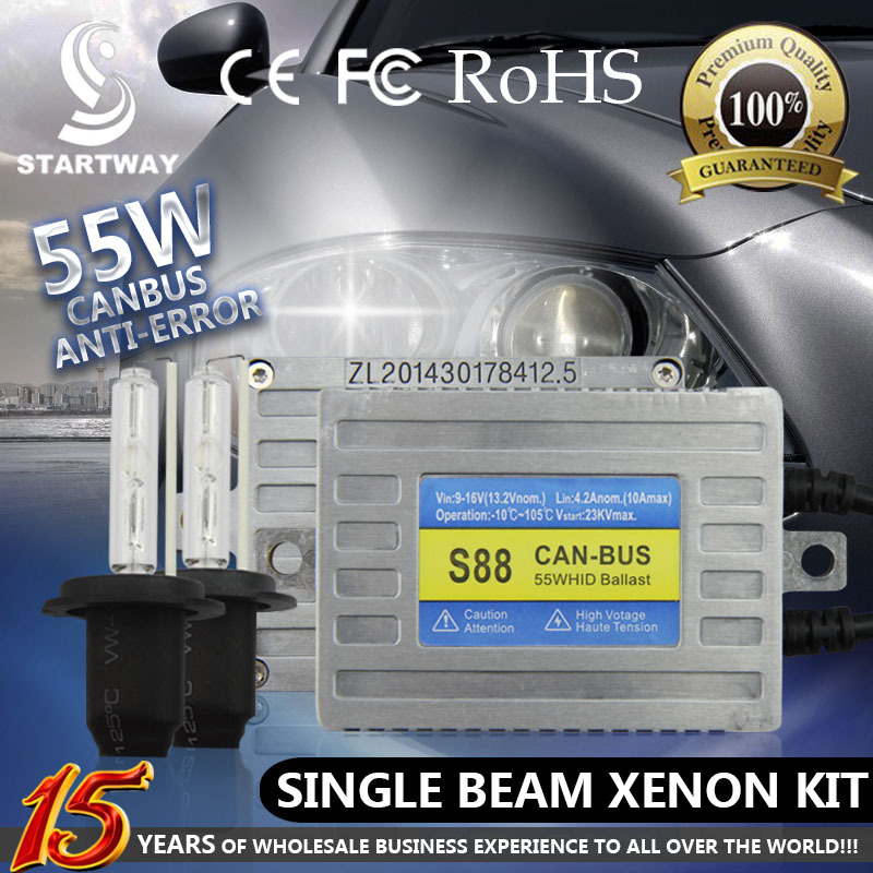 Replacement Parts Car Lights Xenon HID Kit Canbus No Error Super Quality 55w H1 H3 H7
