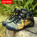BAIDENG fashion outdoor climbing hiking boots waterproof men boot new style outdoor mountain trekking shoes hunting